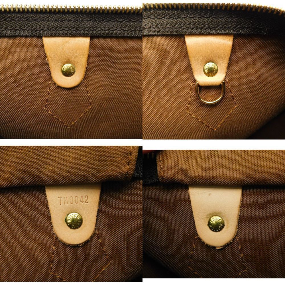 Louis Vuitton Speedy Monogram Leather Brown